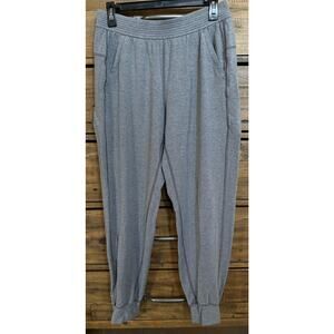 Lululemon Jogger Pants Men's Medium Gray Knit Cuffed Sweat Lounge